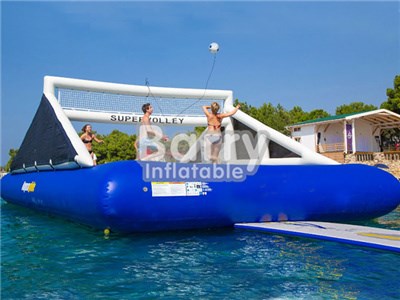 Factory Price Inflatable Volleyball Court For Water , Floating Inflatable Wolleyball Court BY-IS-014
